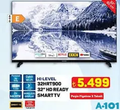 Hİ-LEVEL 32HRT900 32 İNÇ HD READY SMART TV AKILLI TELEVİZYON